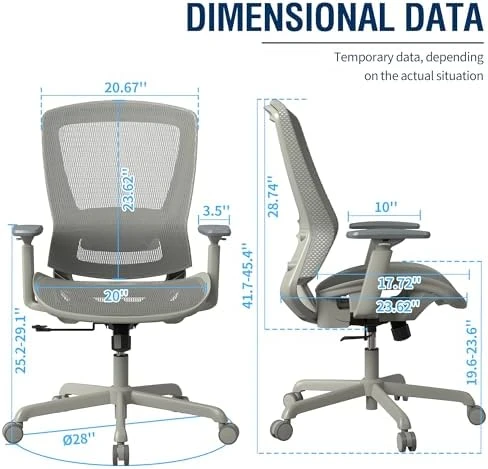 Mesh Office Chair with Ergonomic Design — Smart Chairs, ELABEST
