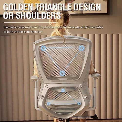 Mesh Office Chair with Ergonomic Design — Smart Chairs, ELABEST