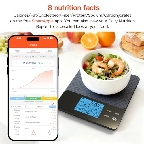 Nutritional Scale with App Control — Smart Scale, MAXUS