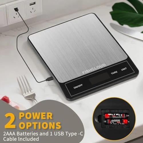 Rechargeable Digital Kitchen Scale — Kitchen Gadgets, FISHCLOUD