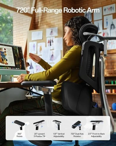 Smart Ergonomic Chair with Lumbar Tracking — Smart Chairs, Hbada