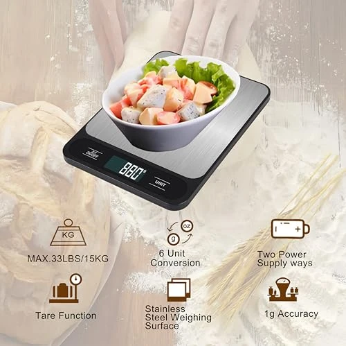 USB Rechargeable Digital Kitchen Scale — Kitchen Gadgets, VITSOL