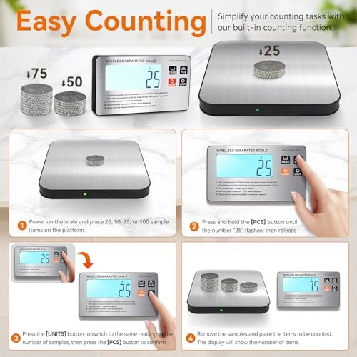 Wireless Separated Food Scale — Kitchen Gadgets, SHGMEET