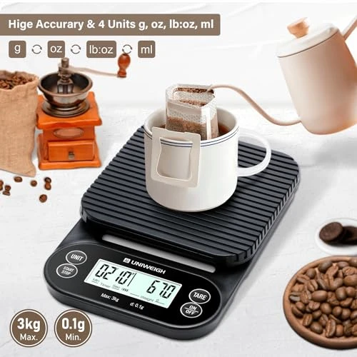 Digital Coffee Scale with Timer — Kitchen Gadgets, UNIWEIGH