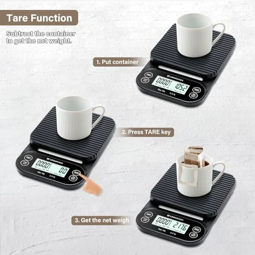 Digital Coffee Scale with Timer — Kitchen Gadgets, UNIWEIGH