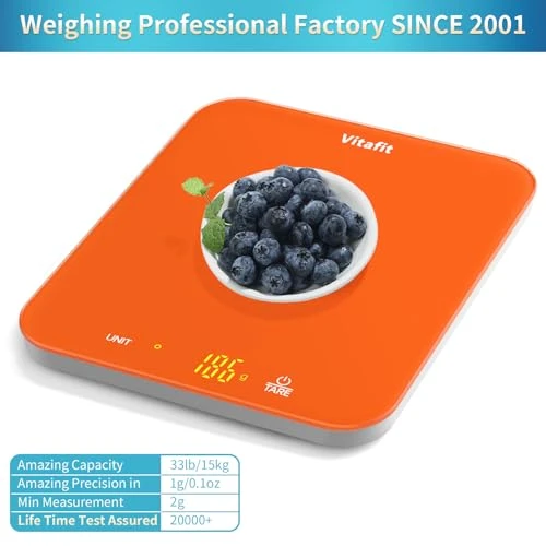 Digital Food Scale, 33lb Capacity — Kitchen Gadgets, Vitafit