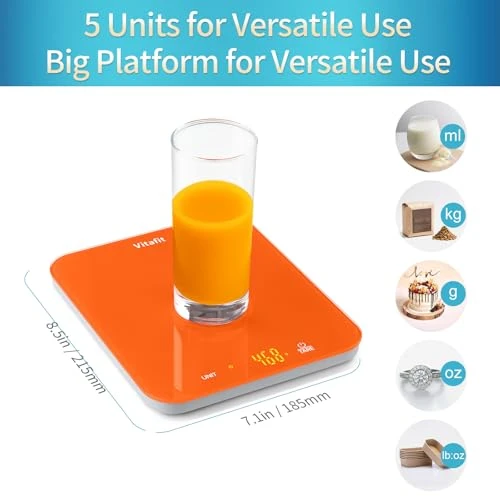 Digital Food Scale, 33lb Capacity — Kitchen Gadgets, Vitafit
