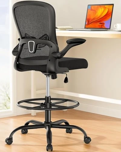 Drafting Chair with Foot Ring and Lumbar Support — Smart Chairs, ErGear