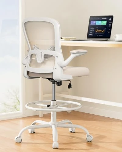 Drafting Chair with Foot Ring and Lumbar Support — Smart Chairs, ErGear