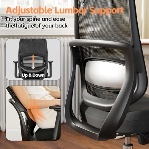 Ergonomic High Back Desk Chair — Smart Chairs, QuelSoft
