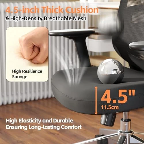Ergonomic High Back Desk Chair — Smart Chairs, QuelSoft