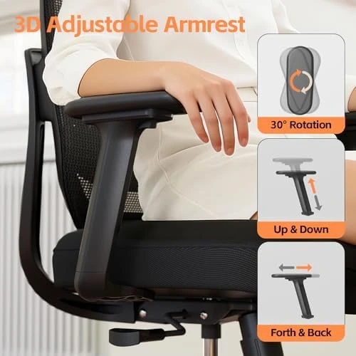 Ergonomic High Back Desk Chair — Smart Chairs, QuelSoft