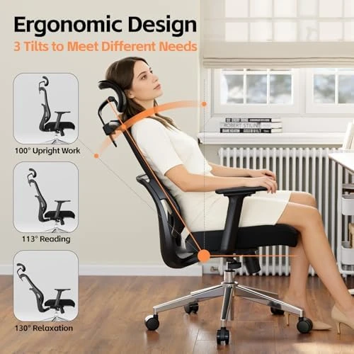 Ergonomic High Back Desk Chair — Smart Chairs, QuelSoft