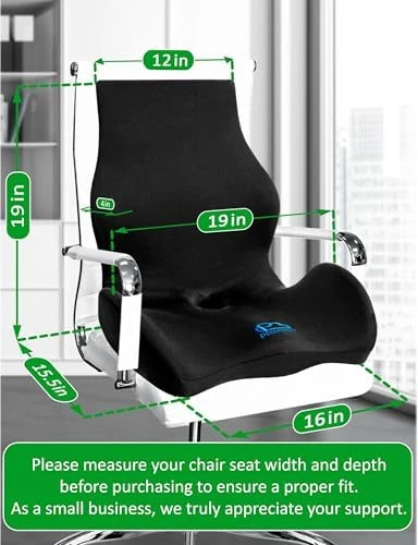 Ergonomic Memory Foam Seat Cushion — Smart Chairs, PRIMART