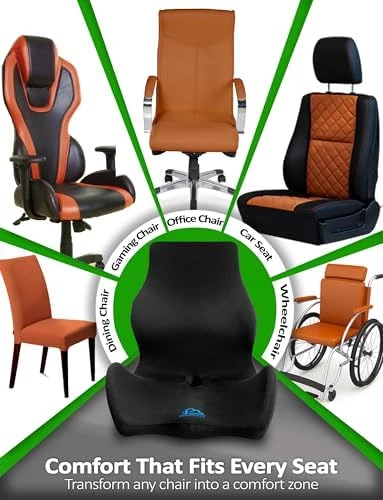 Ergonomic Memory Foam Seat Cushion — Smart Chairs, PRIMART