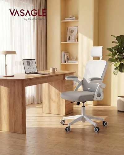 Ergonomic Mesh Office Chair with Adjustable Lumbar Support and Headrest — Smart Chairs, VASAGLE