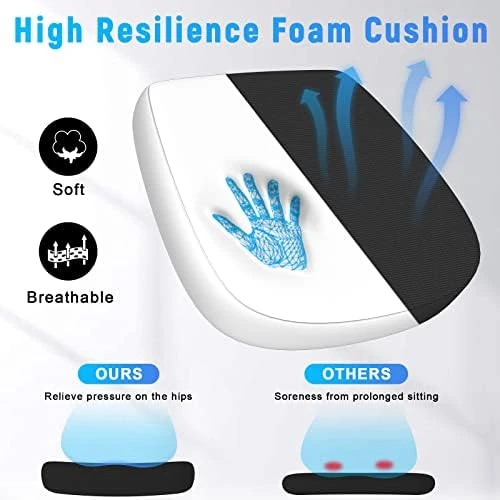 Ergonomic Office Chair, Mid Back Desk Chairs with Adjustable Height, Swivel Chair with Flip-Up Arms and Lumbar Support,... — Smart Chairs, naspaluro