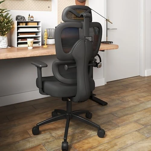 Ergonomic Office Chair with Adjustable Lumbar Support, 3D Arms and Headrest — Smart Chairs, Keratee