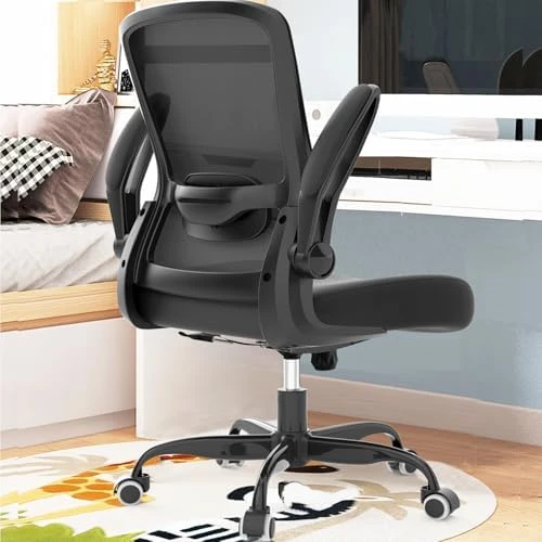 Ergonomic Office Chair with Flip-up Armrests & 135° Recline — Smart Chairs, Mimoglad