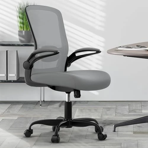 Ergonomic Office Chair with Flip-up Armrests & 135° Recline — Smart Chairs, Mimoglad