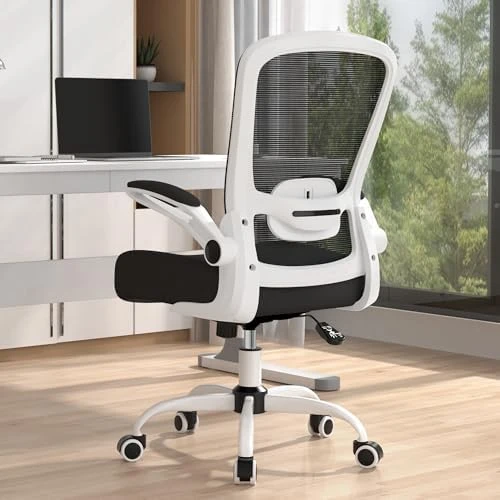 Ergonomic Office Chair with Flip-up Armrests & 135° Recline — Smart Chairs, Mimoglad