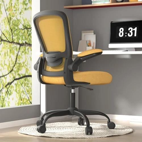 Ergonomic Office Chair with Flip-up Armrests & 135° Recline — Smart Chairs, Mimoglad
