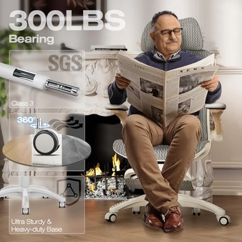Ergonomic Office Chair with Footrest — Smart Chairs, ELABEST