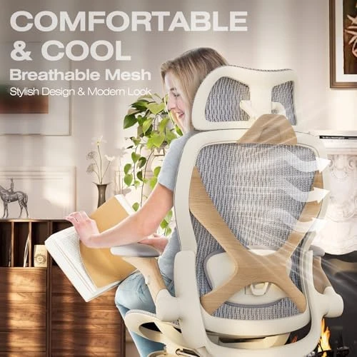 Ergonomic Office Chair with Footrest — Smart Chairs, ELABEST
