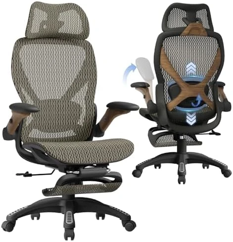 Ergonomic Office Chair with Footrest — Smart Chairs, ELABEST
