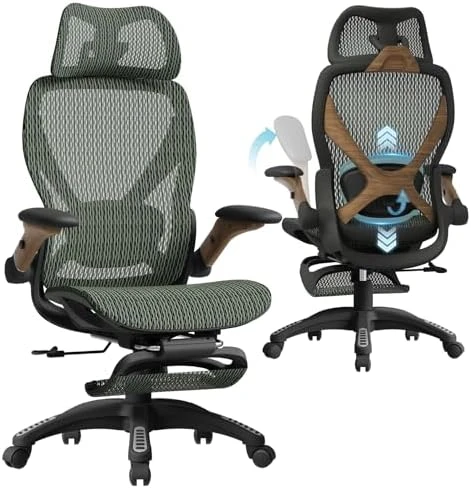 Ergonomic Office Chair with Footrest — Smart Chairs, ELABEST