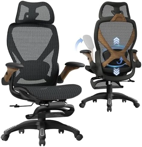 Ergonomic Office Chair with Footrest — Smart Chairs, ELABEST