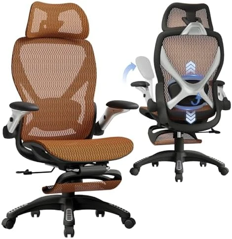 Ergonomic Office Chair with Footrest — Smart Chairs, ELABEST