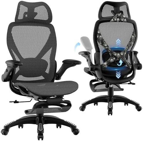 Ergonomic Office Chair with Footrest — Smart Chairs, ELABEST