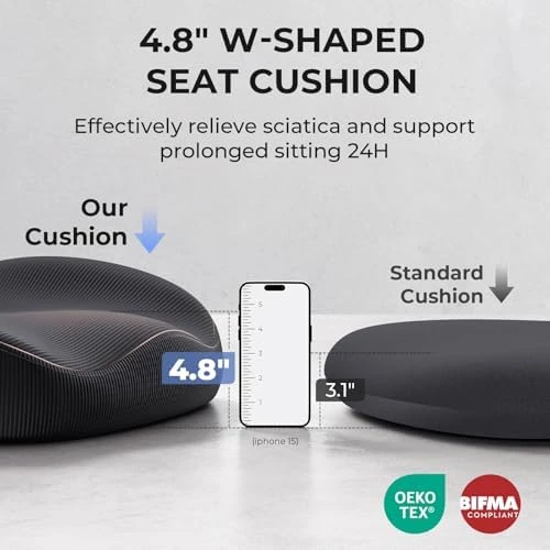 Ergonomic Office Chair with Headrest, Lumbar Support, Flip-Up Armrests, Thick Memory Foam Seat — Smart Chairs, FAMIDOLE