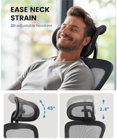Ergonomic Office Chair with Padded Lumbar Support — Smart Chairs, NOBLEWELL