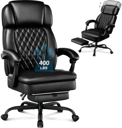 Executive Office Chair with Foot Rest for Heavy People — Smart Chairs, WAILOR