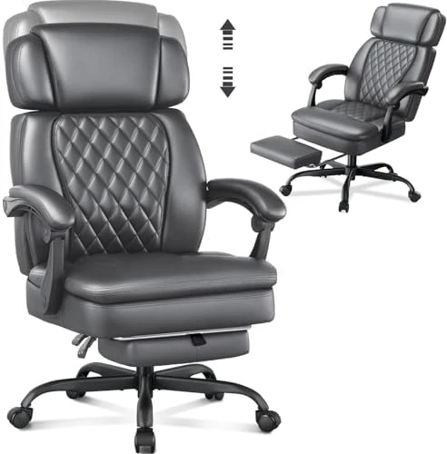 Executive Office Chair with Foot Rest for Heavy People — Smart Chairs, WAILOR