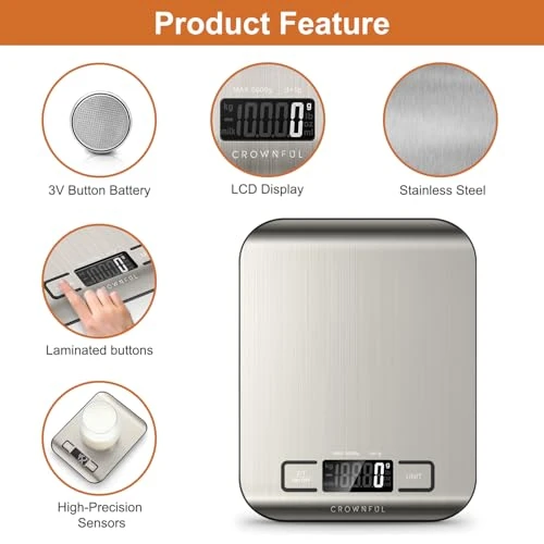 Food Scale — Kitchen Gadgets, CROWNFUL