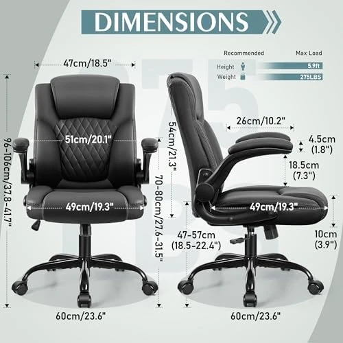 Leather Office Chair — Smart Chairs, Brick Attic