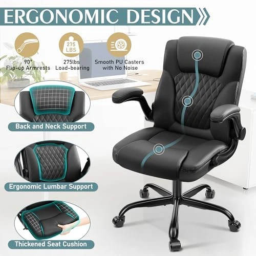 Leather Office Chair — Smart Chairs, Brick Attic