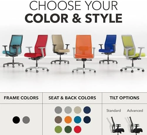 Mid-Back Ergonomic Office Chair — Smart Chairs, HON