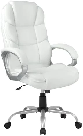Office Chair Computer High Back Adjustable Ergonomic Desk Chair Executive PU Leather Swivel Task Chair with Armrests... — Smart Chairs, FDW Store