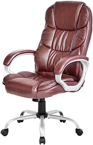 Office Chair Computer High Back Adjustable Ergonomic Desk Chair Executive PU Leather Swivel Task Chair with Armrests... — Smart Chairs, FDW Store
