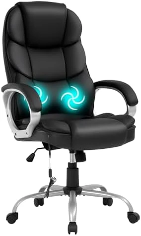 Office Chair Computer High Back Adjustable Ergonomic Desk Chair Executive PU Leather Swivel Task Chair with Armrests... — Smart Chairs, FDW Store