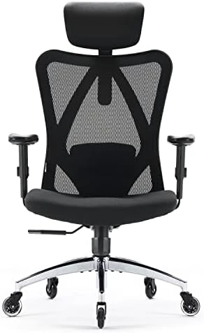 Office Chair Ergonomic Desk Chair, Breathable Mesh Design High Back Computer Chair, Adjustable Headrest and Lumbar... — Smart Chairs, SIHOO