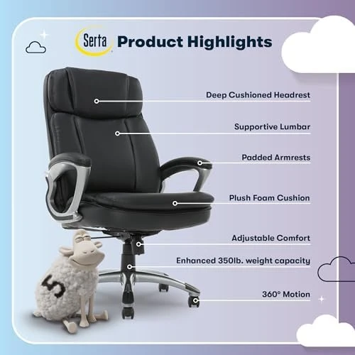 Big and Tall Executive Office Chair — Smart Chairs, Serta