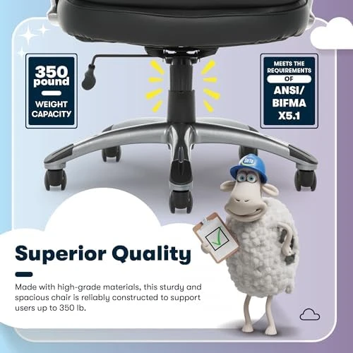 Big and Tall Executive Office Chair — Smart Chairs, Serta