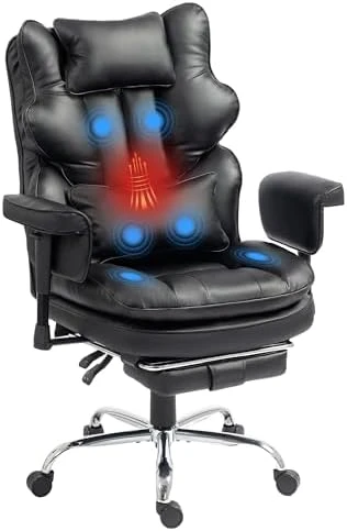 Big and Tall Massage Office Chair with Heat — Massage Chairs, Lanonuvia