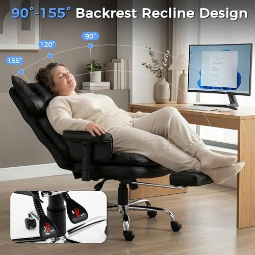 Big and Tall Massage Office Chair with Heat — Massage Chairs, Lanonuvia