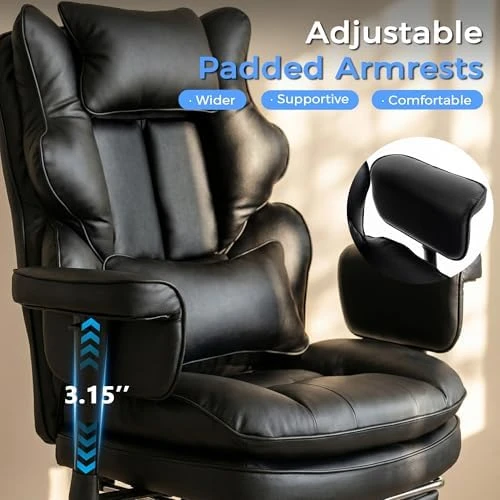 Big and Tall Massage Office Chair with Heat — Massage Chairs, Lanonuvia